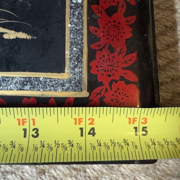 Vintage Japanese Lacquer Photo Album Music Box – 3D Bird Design – Mid-Century - Picture 10 of 14